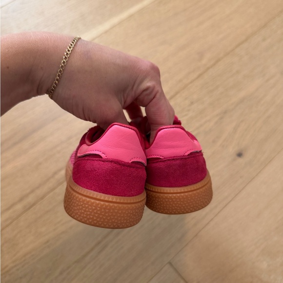 adidas Originals Handball Spezial Toddler Girls' "Ruby Red/Lucid Pink/Gum" Shoe - Picture 5 of 6